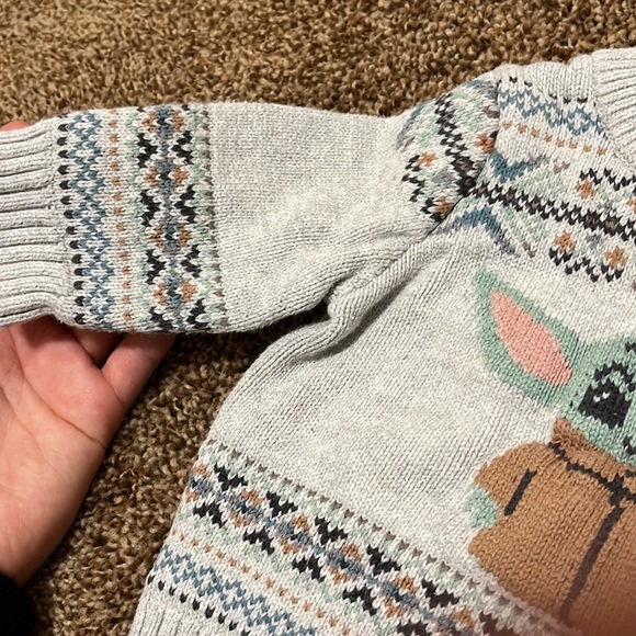 Baby Gap Din Grogu Baby Yoda 100% cotton sweater - Picture 4 of 7